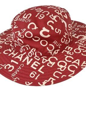 Chanel Hat Red #58 Small Good 178461